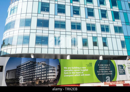 Cancro Clatterbridge Hospital,NHS,blu,costruzione,Liverpool, Merseyside,Nord,città,l'Inghilterra,British,Gran Bretagna,Gran Bretagna,GB,UK,l'Europa, Foto Stock