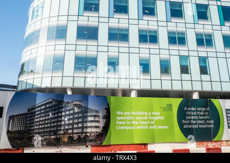 Cancro Clatterbridge Hospital,NHS,blu,costruzione,Liverpool, Merseyside,Nord,città,l'Inghilterra,British,Gran Bretagna,Gran Bretagna,GB,UK,l'Europa, Foto Stock