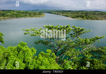 La bocca di Chagres nel lato caraibico del Panama Foto Stock