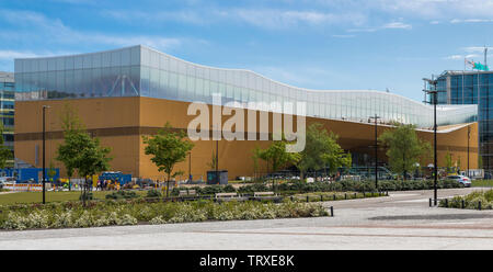 Helsinki Biblioteca Centrale Oodi, Helsinki, Finlandia Foto Stock