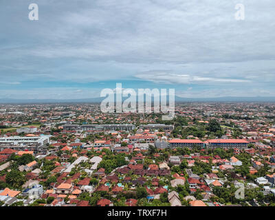 Pomeriggio Drone shot in Bali, Indonesia Foto Stock