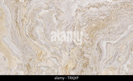 Bianco Marmo Travertino pattern con inclusioni di oro. Abstract texture e background. 2D illustrazione Foto Stock