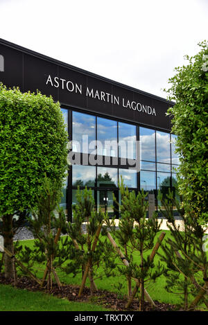 Aston Martin Lagonda, St Athan, nel Galles del Sud. Aston Martin sono sperando di dipendente oltre 700 persone quando entrano in piena produzione con le loro nuove vetture Foto Stock