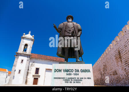 Vasco da Gama, Sines, distretto di Setubal, Alentejo, Portogallo, Europa Foto Stock