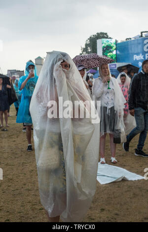 I partecipanti della BST music festival Foto Stock