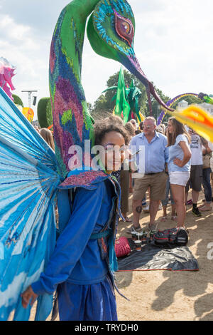 Esecutori al BST Music Festival di Londra Foto Stock