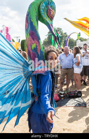 Esecutori al BST Music Festival di Londra Foto Stock