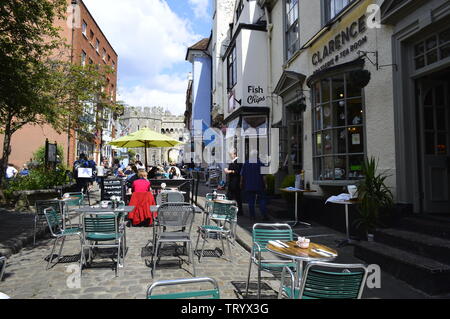 Church Street in Windsor vicino al Castello Foto Stock