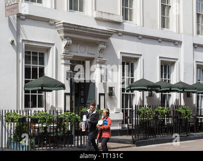 Dean Street Townhouse Hotel, Soho, Londra Foto Stock