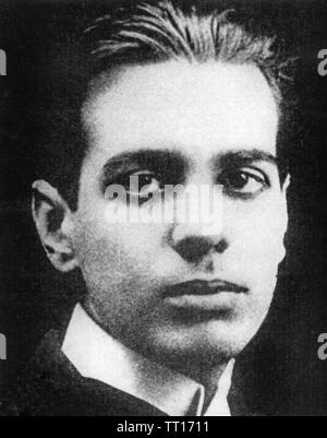 JORGE LUIS BORGES (1899-1986) romanziere argentino e traduttore circa 1920 Foto Stock