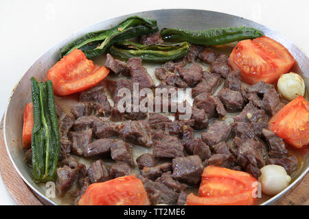 Carne saute isolato la cucina turca Foto Stock