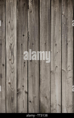 Texture di legno delle vecchie schede grigio Foto Stock