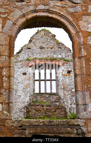 Bonamargy Friary. Ballycastle villaggio. Causeway percorso costiero. Contea di Antrim, Irlanda del Nord Europa Foto Stock