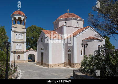 Greece, Saronic Islands, Aegina, Perdika, church Foto Stock