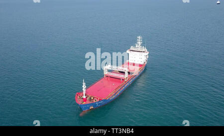 Red General cargo in mare - immagine aerea Foto Stock