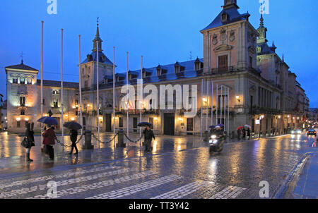 Spagna, Madrid, Plaza de la Villa, Casa de la Villa, Casa de Cisneros, Foto Stock