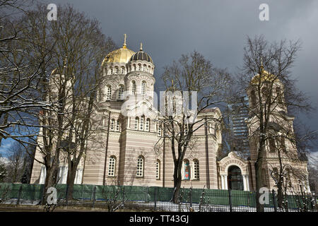 Riga Natività di Cristo cattedrale, Lettonia Foto Stock