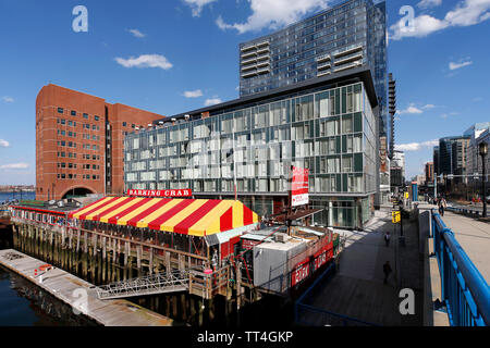 Mare il quartiere del porto di Boston, Massachusetts Foto Stock