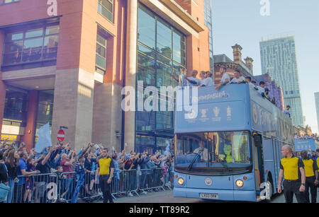 Manchester City Homecoming 2019 Foto Stock