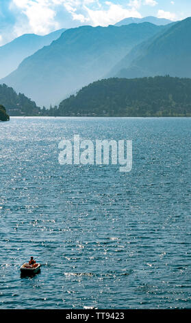 Immagini dal Lago di Ledro Italia Foto Stock