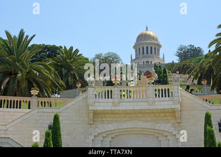 Baha'i centro di Haifa, Israele Foto Stock