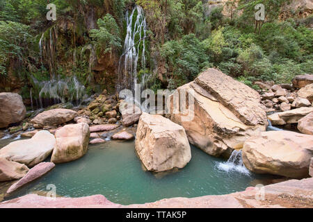 El Vergel cascata nel bellissimo canyon Torotoro, Torotoro National Park, Bolivia Foto Stock