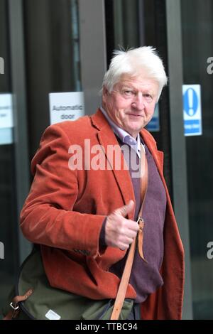 Londra, UK, 16 giugno 2019. Stanley Johnson visto presso la BBC Studios di Londra Credito: WFPA/Alamy Live News Foto Stock