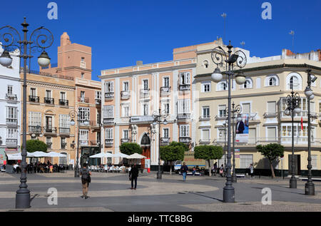 Spagna, Andalusia Cadiz, Plaza de San Antonio, Foto Stock