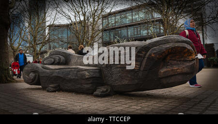 Londra - La Regina a piedi, South Bank - Marzo 20, 2019 Foto Stock