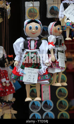 Pressione di stallo di souvenir a Praga Foto Stock