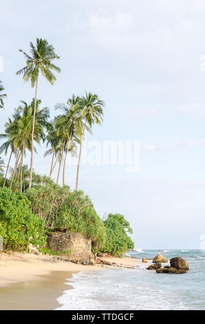 Cape Weligama Beach, Weligama, Sri Lanka Foto Stock