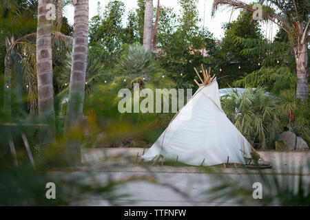 Teepee in Ojai California Foto Stock