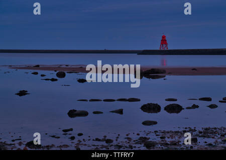 Groyne, South Shields, Tyneside, Regno Unito Foto Stock