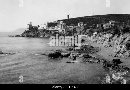 Castiglioncello, Toscana, Italia, 1930-40 Foto Stock
