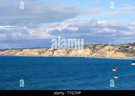 La Jolla litorale su un Febbraio pomeriggio. Foto Stock