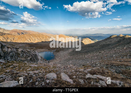 La tundra paesaggio a picchi indiano deserto Foto Stock