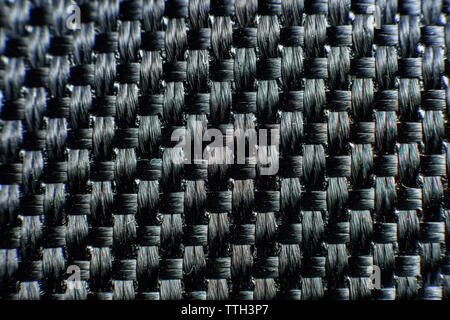 Close-up di fibra di carbonio nera Foto Stock
