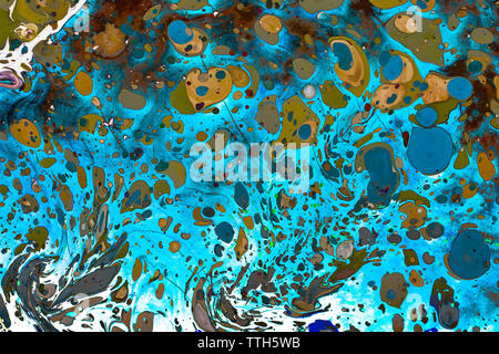 Abstract arte grunge texture di sfondo colorato con gli spruzzi di vernice Foto Stock