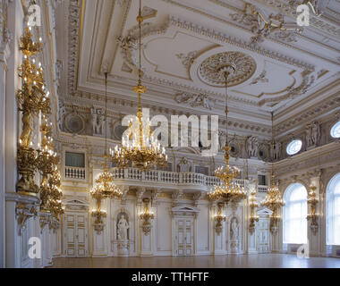 Sala Spagnola (Španělský sál) del nuovo Palazzo Reale (Nový královský palác) nel Castello di Praga a Praga, Repubblica Ceca. Foto Stock