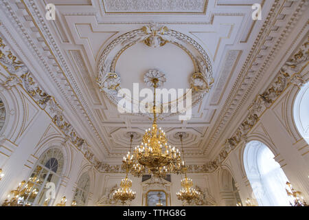 Rudolph Gallery (Rudolfova galerie) del nuovo Palazzo Reale (Nový královský palác) nel Castello di Praga a Praga, Repubblica Ceca. Foto Stock