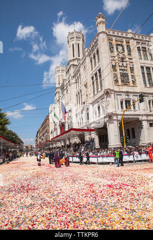 Sant'Efisio Parade. Primo giorno di maggio. Cagliari. Sardegna. Italia Foto Stock