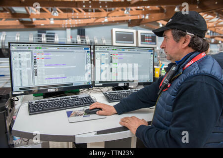 Turi, Bari 11/05/2019: Sede operativa della Organizzazione produttori "Giuliano Pugliafruit'. Visita in occasione della campagna coop 'ciliegie No Pes Foto Stock