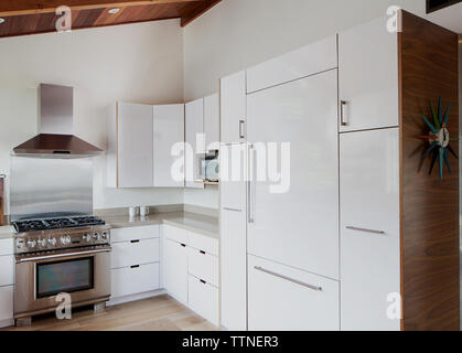 Interno della cucina moderna Foto Stock