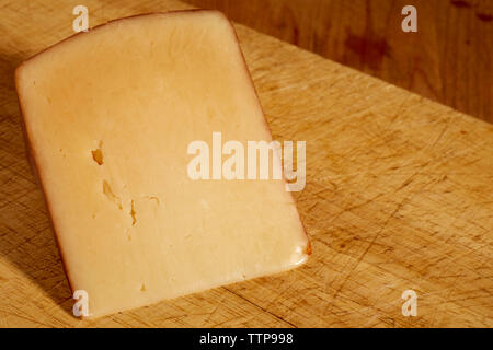 Cunei di artigiano, hard formaggi di capra dalla canzone Colomba Dairy in Berks County, Pennsylvania, STATI UNITI D'AMERICA Foto Stock