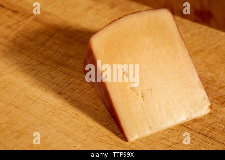 Cunei di artigiano, hard formaggi di capra dalla canzone Colomba Dairy in Berks County, Pennsylvania, STATI UNITI D'AMERICA Foto Stock