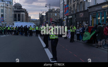 Il clima di ribellione di estinzione azione, 17 giugno 2019 a Edimburgo, Scozia, Regno Unito Foto Stock