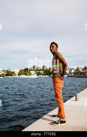 BERMUDA, Hamilton. Lo Chef Marcus Samuelsson all'Hamilton Princess & Beach Club. Foto Stock