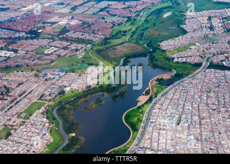 Vista aerea di Bogotà, Colombia Foto Stock