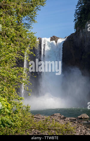 Snoqualmie Falls, Washington, Stati Uniti d'America Foto Stock