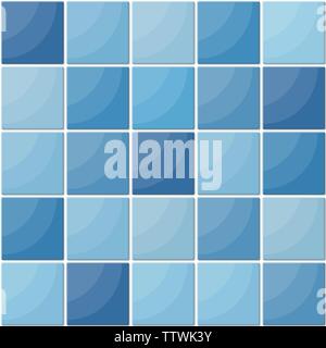 Ceramica Blu seamless pattern. Illustrazione Vettoriale